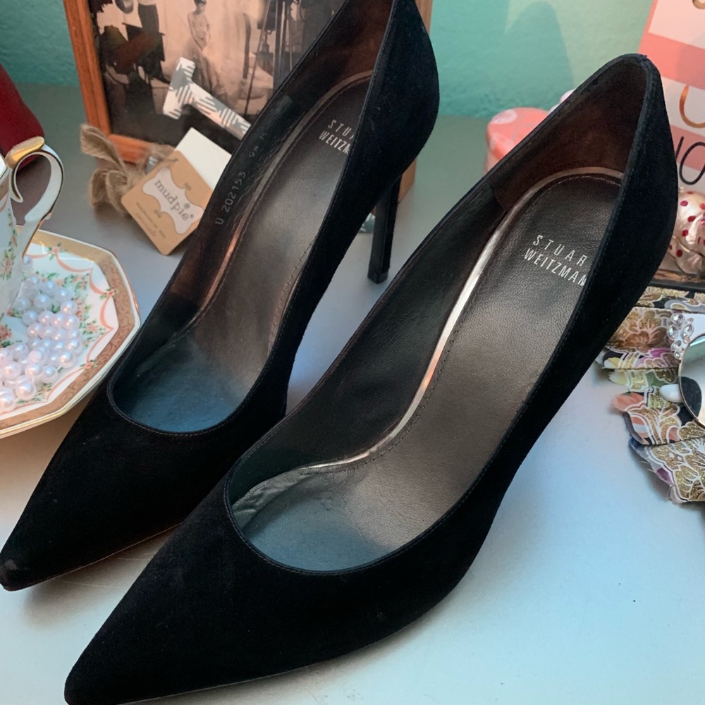 Stuart Weitzman black heel/pumps